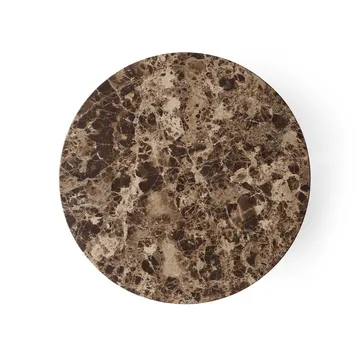 Androgyne side table - Emperador marble-black steel, Ø42 cm - Audo Copenhagen