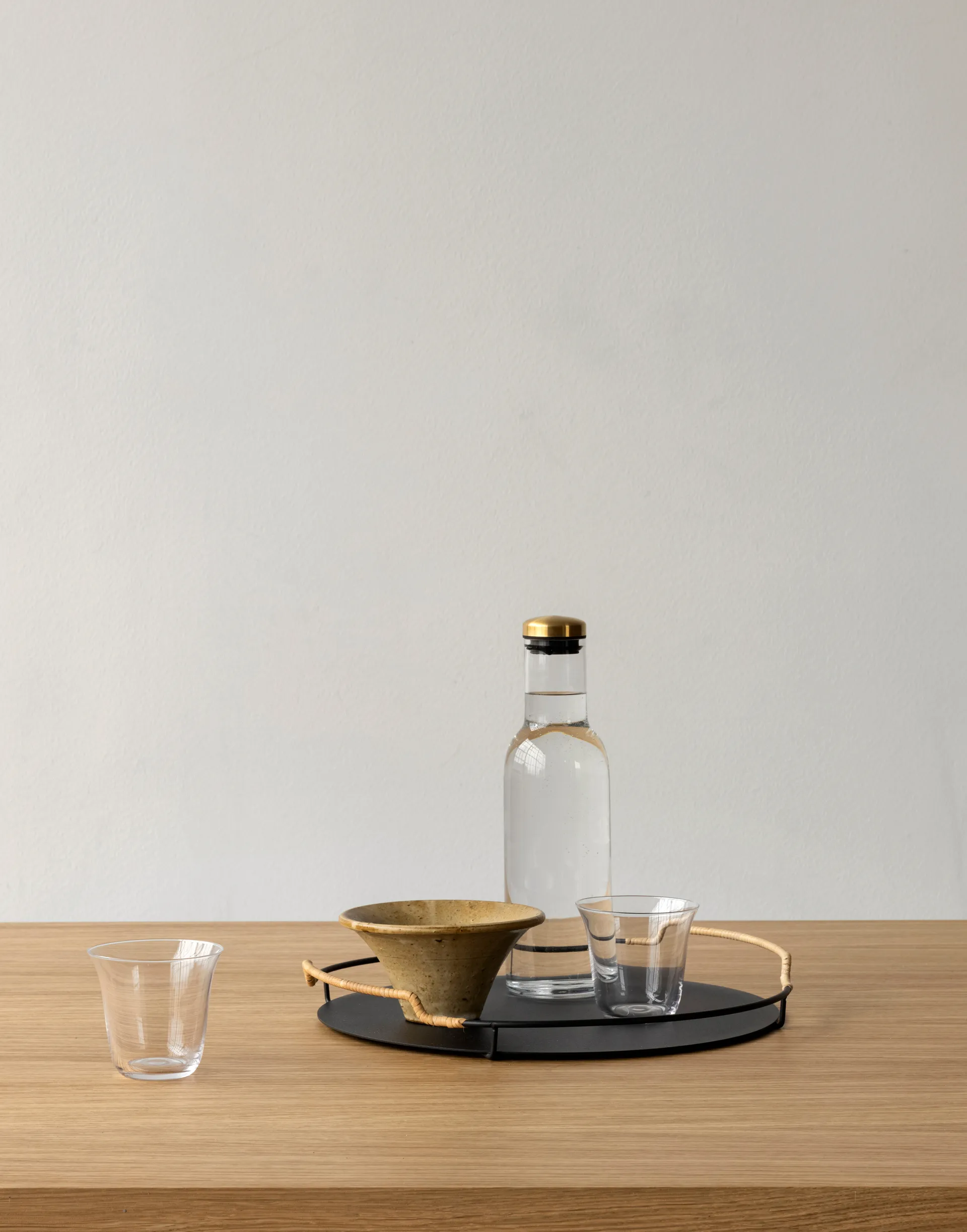 Balcony serving tray Ø36.5 cm, Black Audo Copenhagen