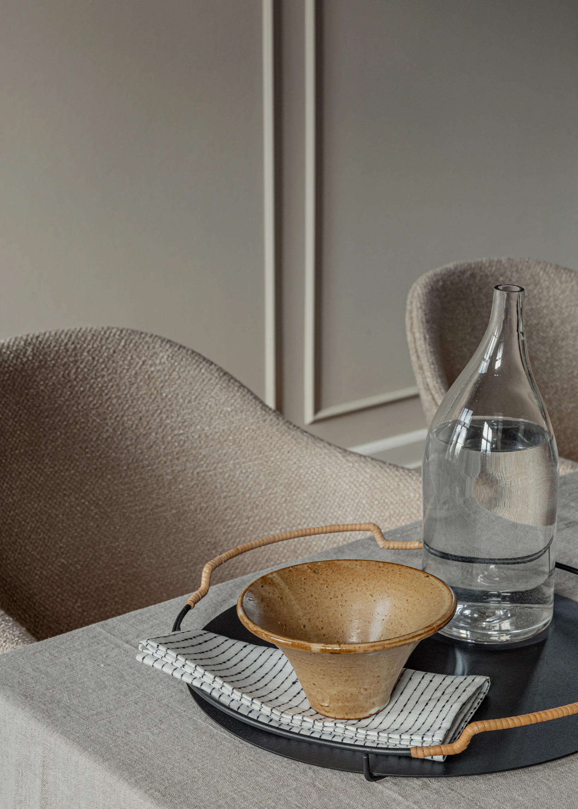 Balcony serving tray Ø36.5 cm, Black Audo Copenhagen