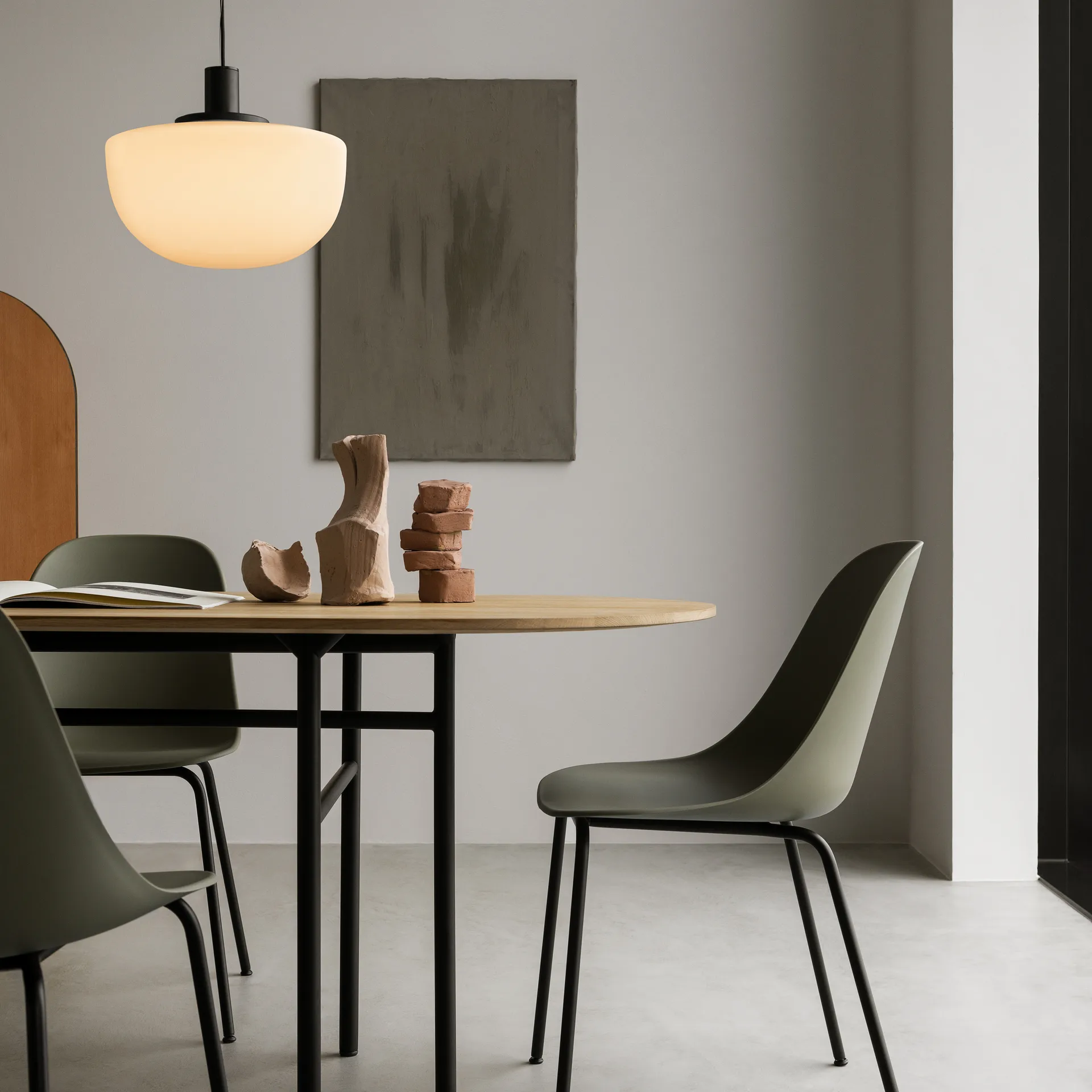 Bank pendant lamp, Opal Audo Copenhagen