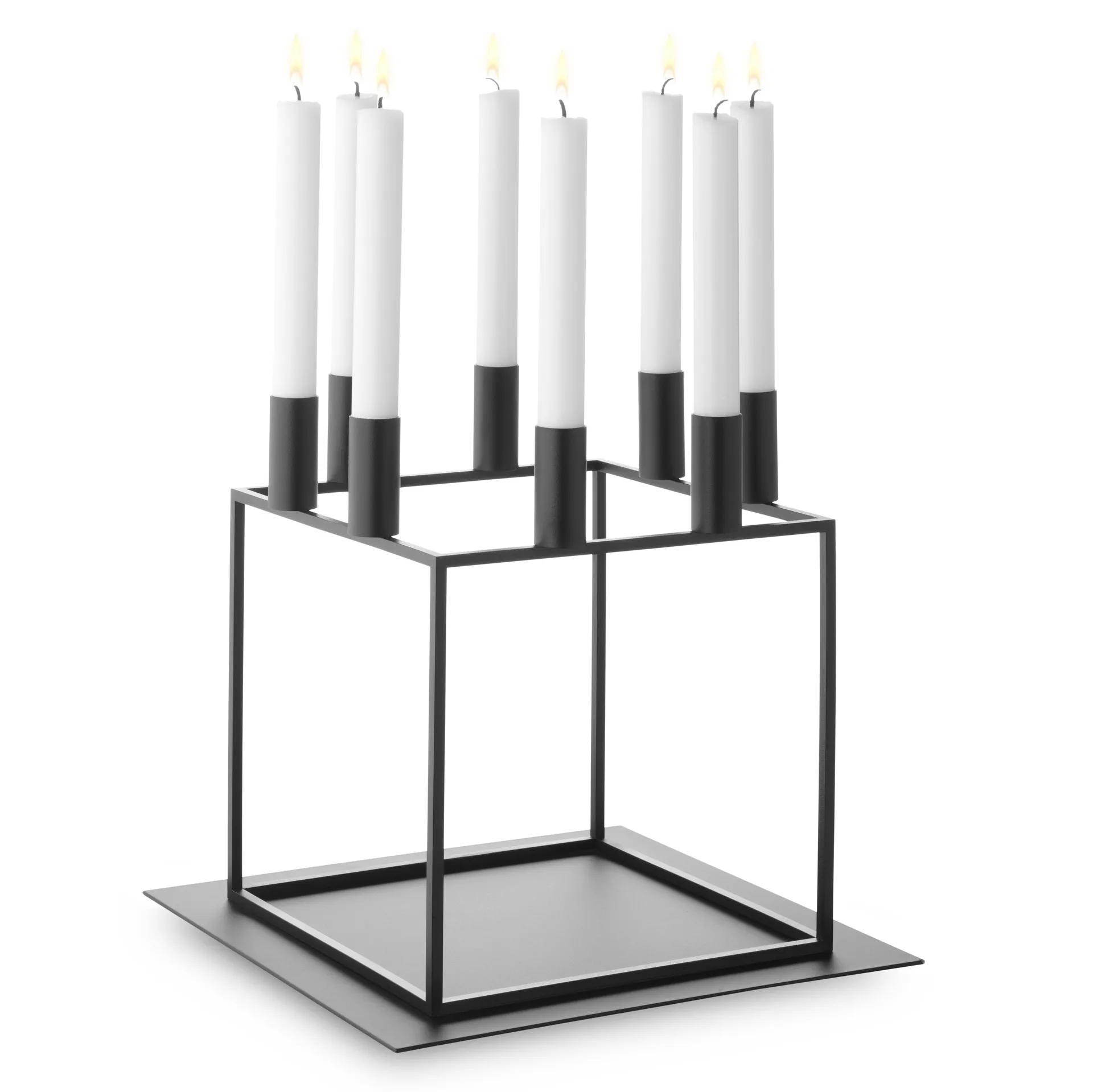 Base for the Kubus 8 candle holder, black Audo Copenhagen