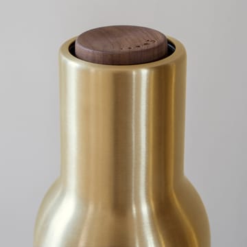 Bottle Grinder spice mill metal  2-pack - brushed brass (wallnut lid) - Audo Copenhagen