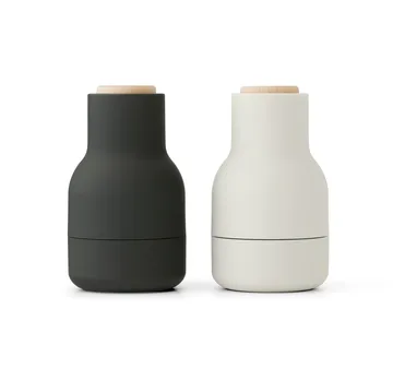 Bottle Grinder spice mill - small 2-pack - Ash-carbon-beech - Audo Copenhagen