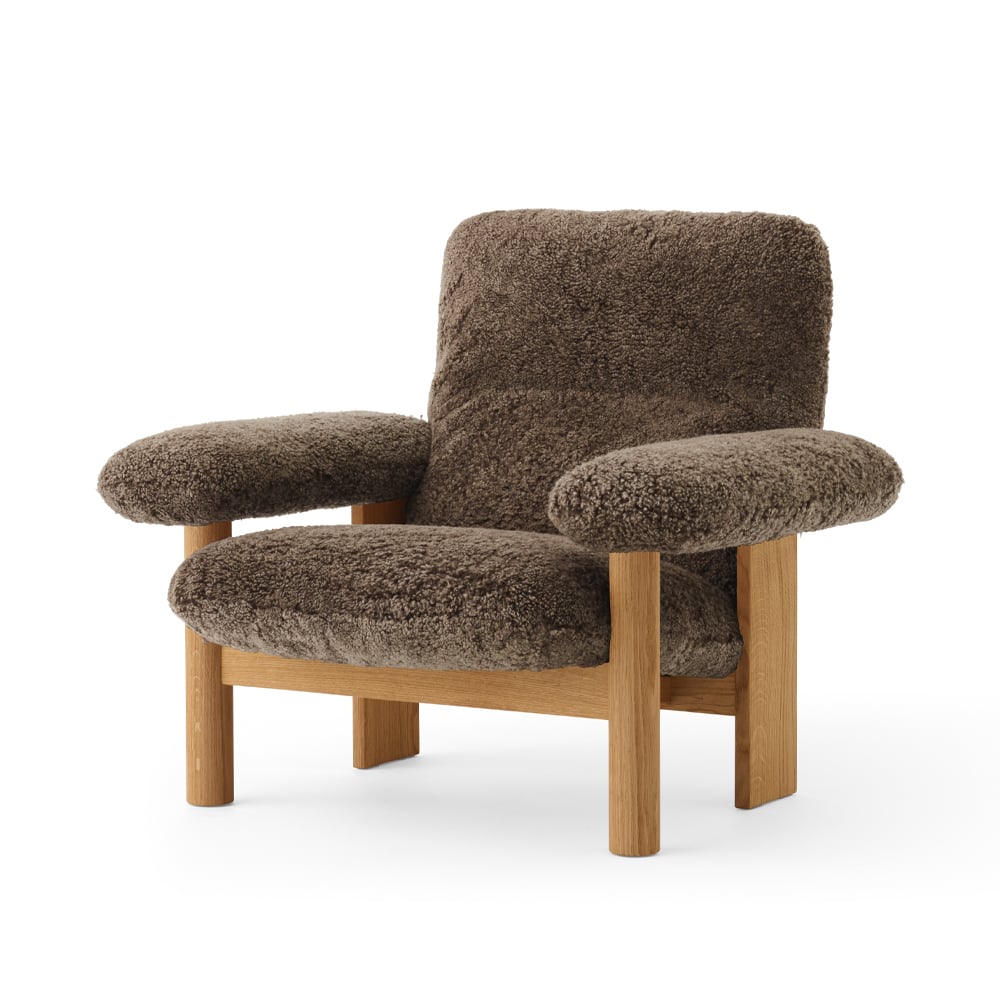 Audo Copenhagen Brasilia armchair Oiled oak-Root sheepskin