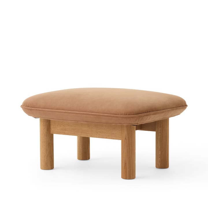 Brasilia footstool - Dunes camel 21004 brown-oak - Audo Copenhagen