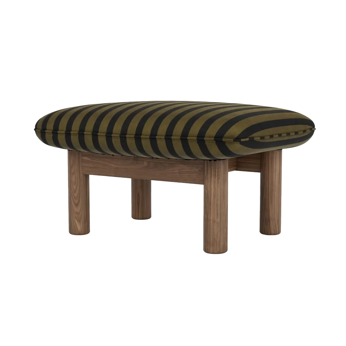 Brasilia footstool, Walnut-Cabanon Soft FCL7029-04 Audo Copenhagen