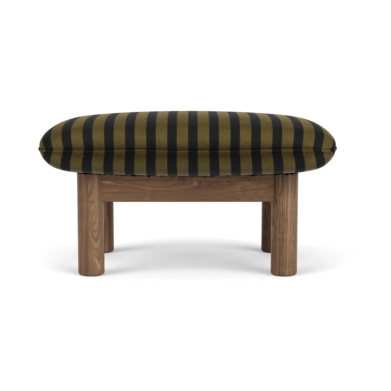Brasilia footstool, Walnut-Cabanon Soft FCL7029-04 Audo Copenhagen