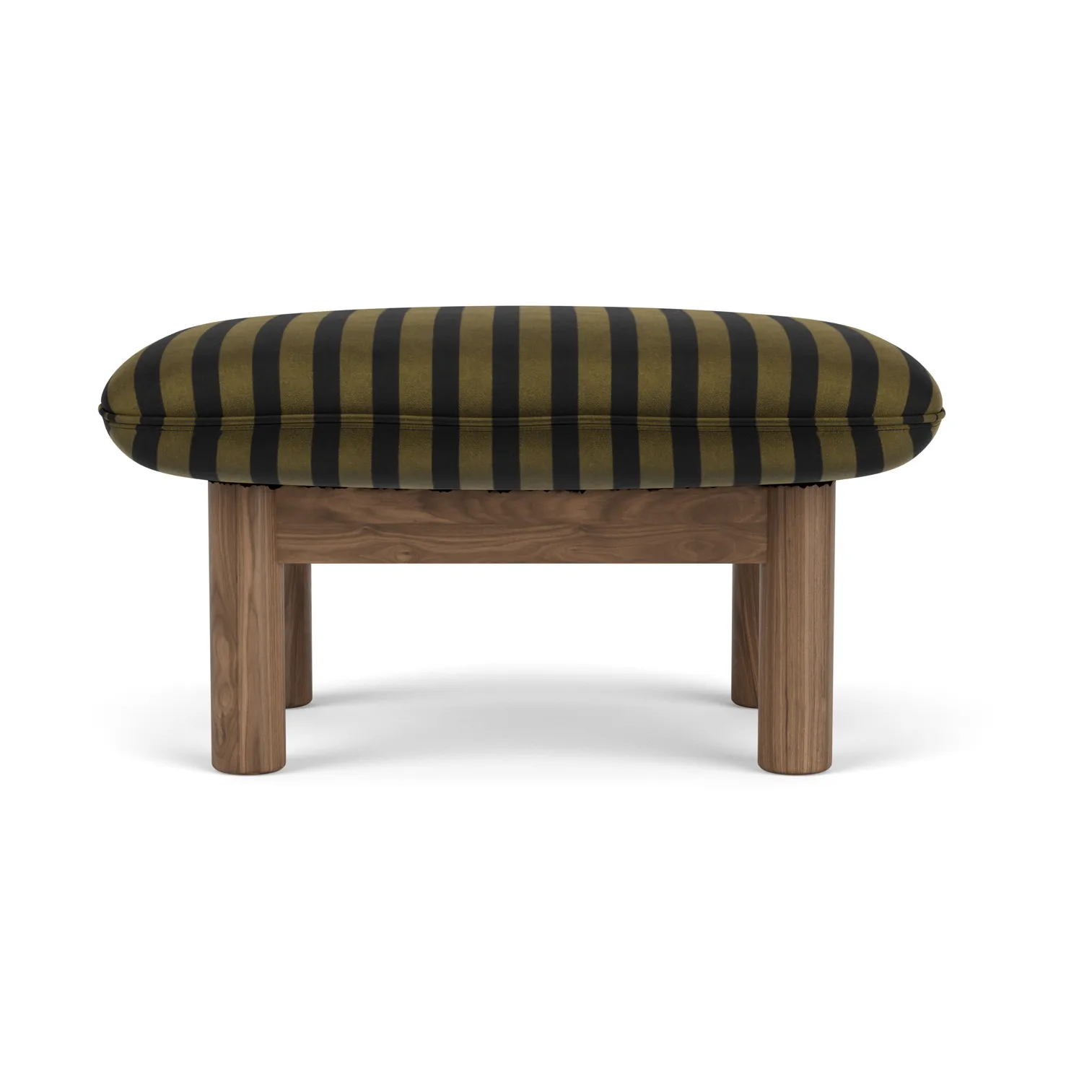 Brasilia footstool, Walnut-Cabanon Soft FCL7029-04 Audo Copenhagen