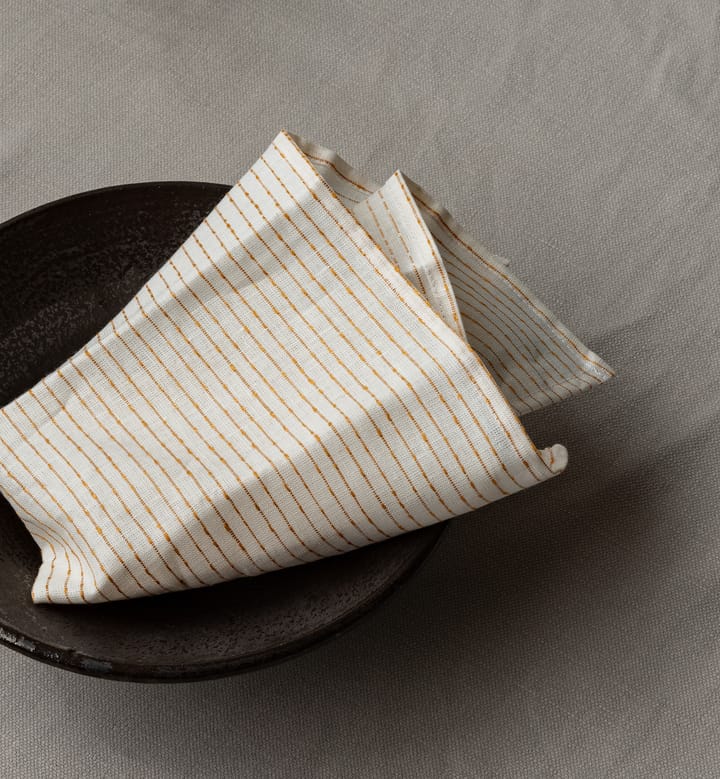 Byasa linen napkin 45x45 cm, Ochre Audo Copenhagen