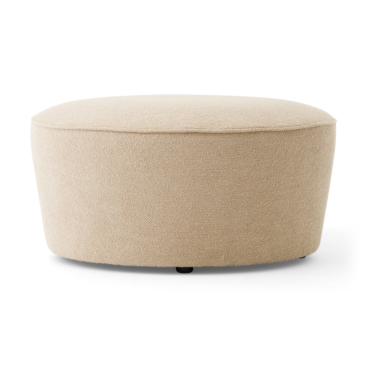 Audo Copenhagen Cairn pouf oval Bouclé 02 | Scandinavian Design | Sitting poufs | Beige