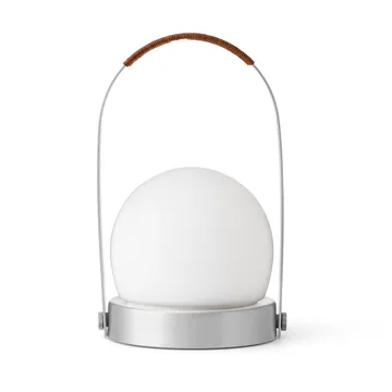 Carrie portable table lamp - Brushed aluminium - Audo Copenhagen
