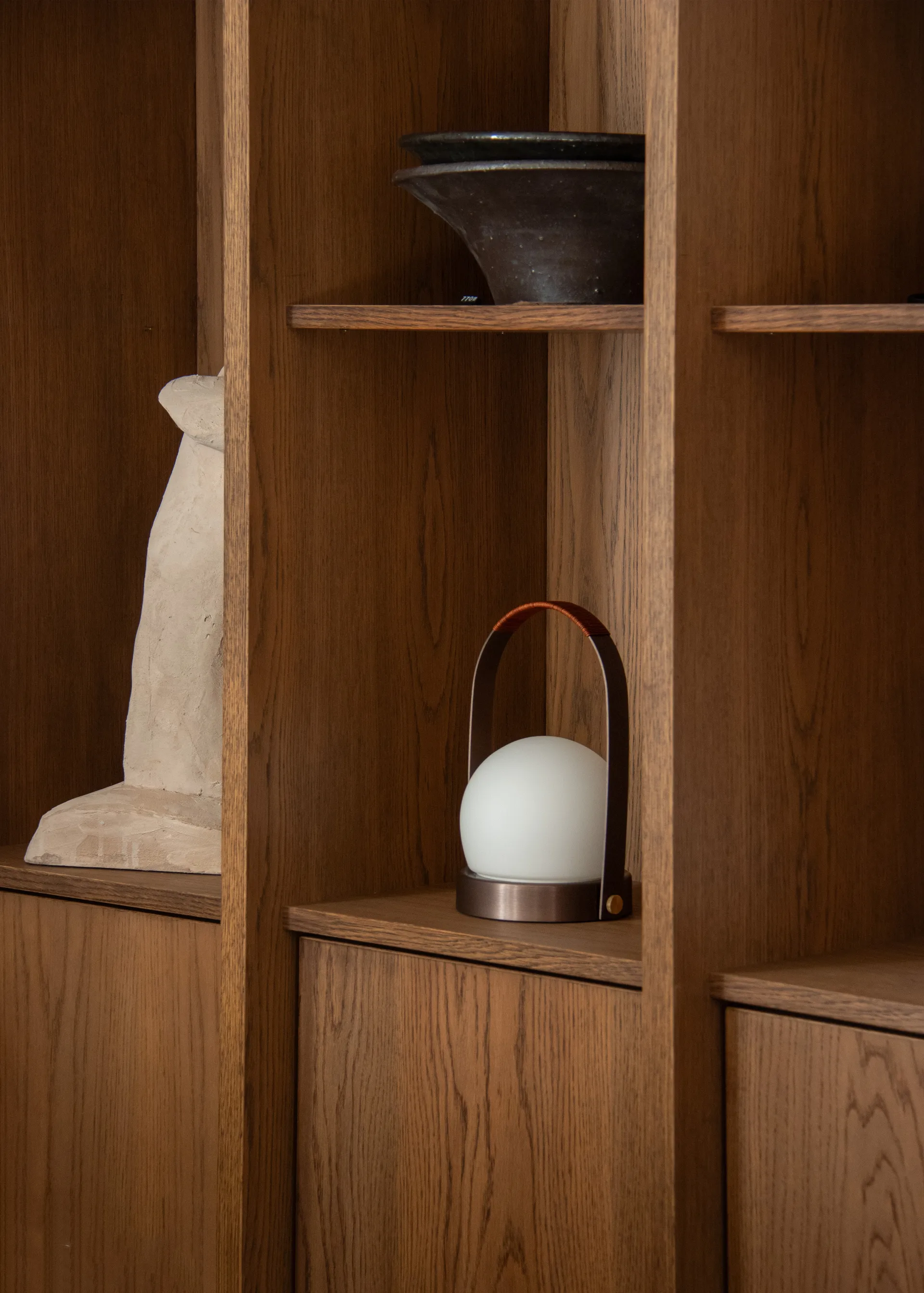 Carrie portable table lamp, Brushed aluminium Audo Copenhagen