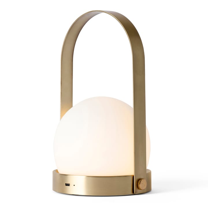 Carrie portable table lamp - brushed brass - Audo Copenhagen