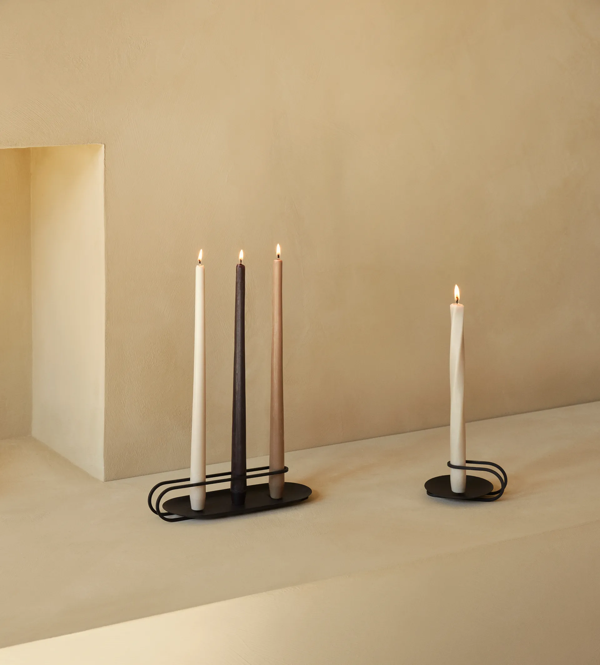 Clip candlestick 5 cm, Black Audo Copenhagen