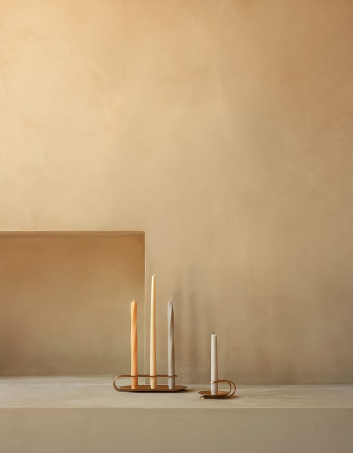Clip candlestick for 3 candles 5 cm - Brass - Audo Copenhagen