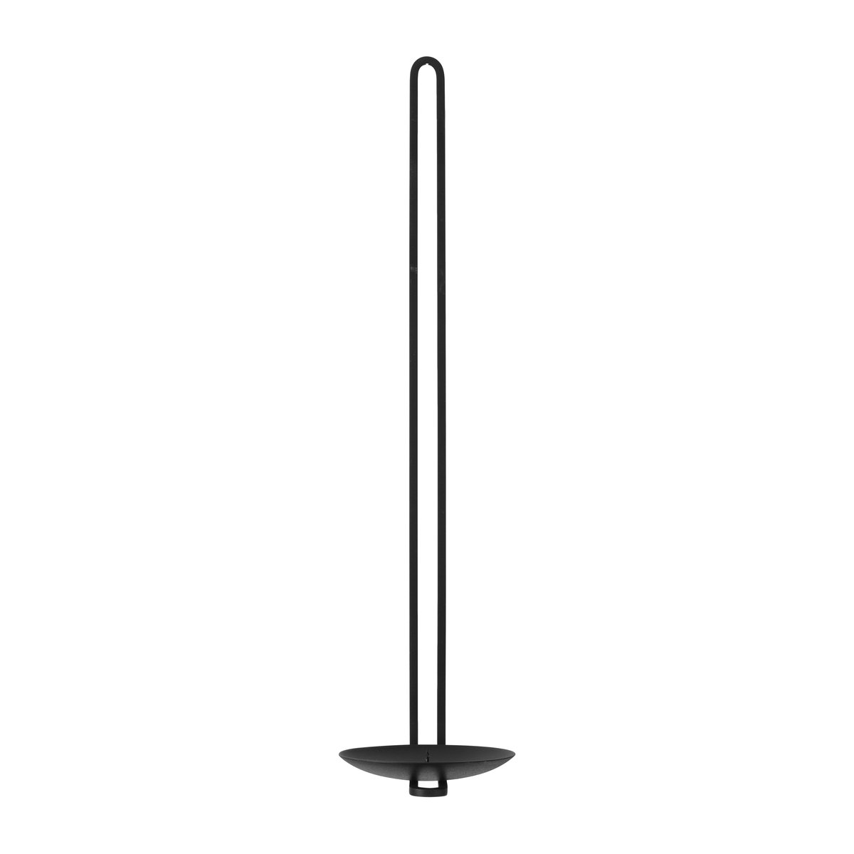 Audo Copenhagen Clip candlestick wall 34 cm Black | Scandinavian Design | Candle holders | Black