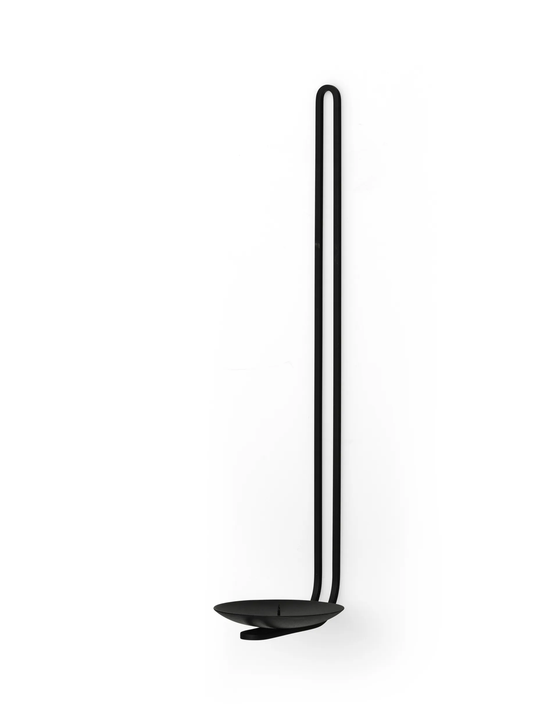 Clip candlestick wall 34 cm, Black Audo Copenhagen