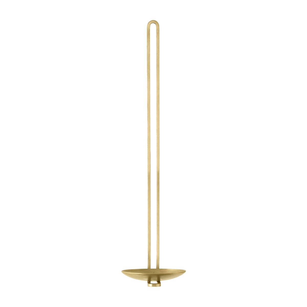 Audo Copenhagen Clip candlestick wall 34 cm Brass | Scandinavian Design | Candle holders | Gold-coloured