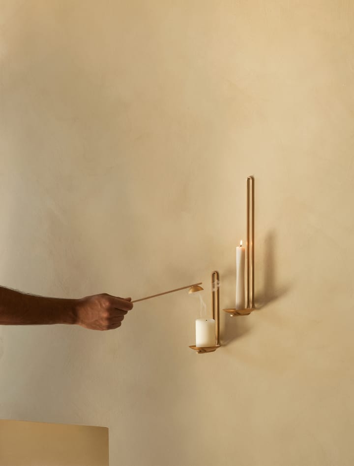 Clip candlestick wall 34 cm - Brass - Audo Copenhagen