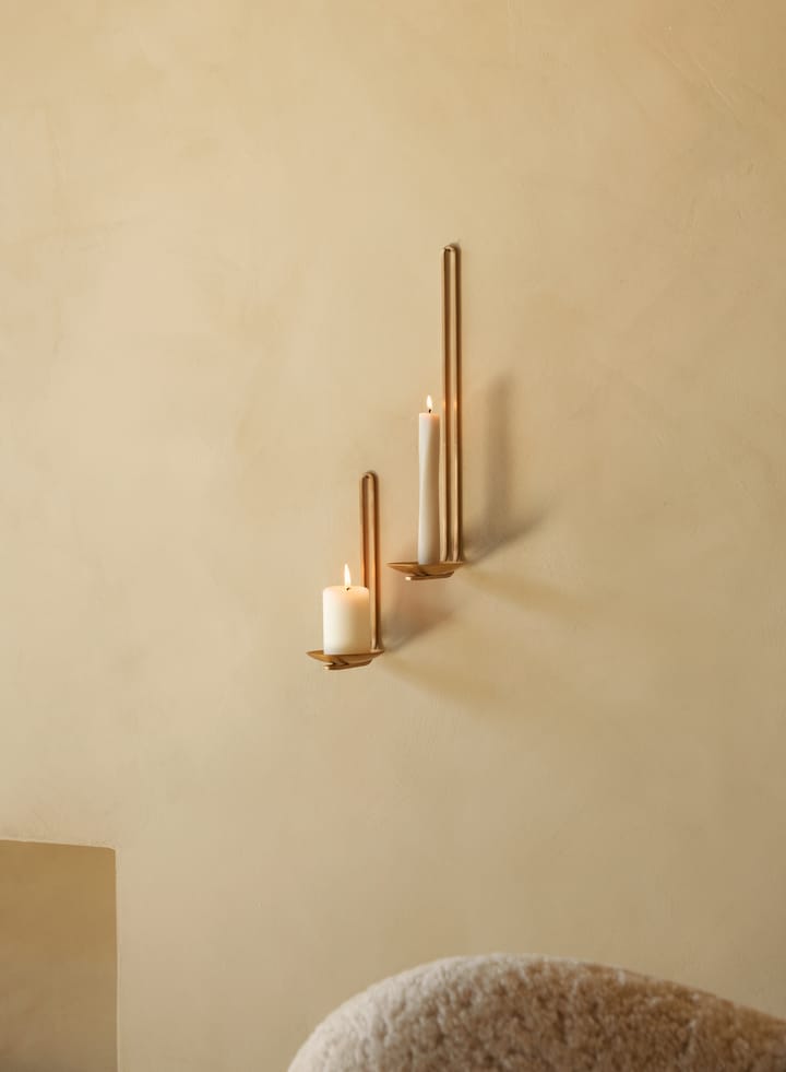 Clip tealight holder wall 20 cm - Brass - Audo Copenhagen