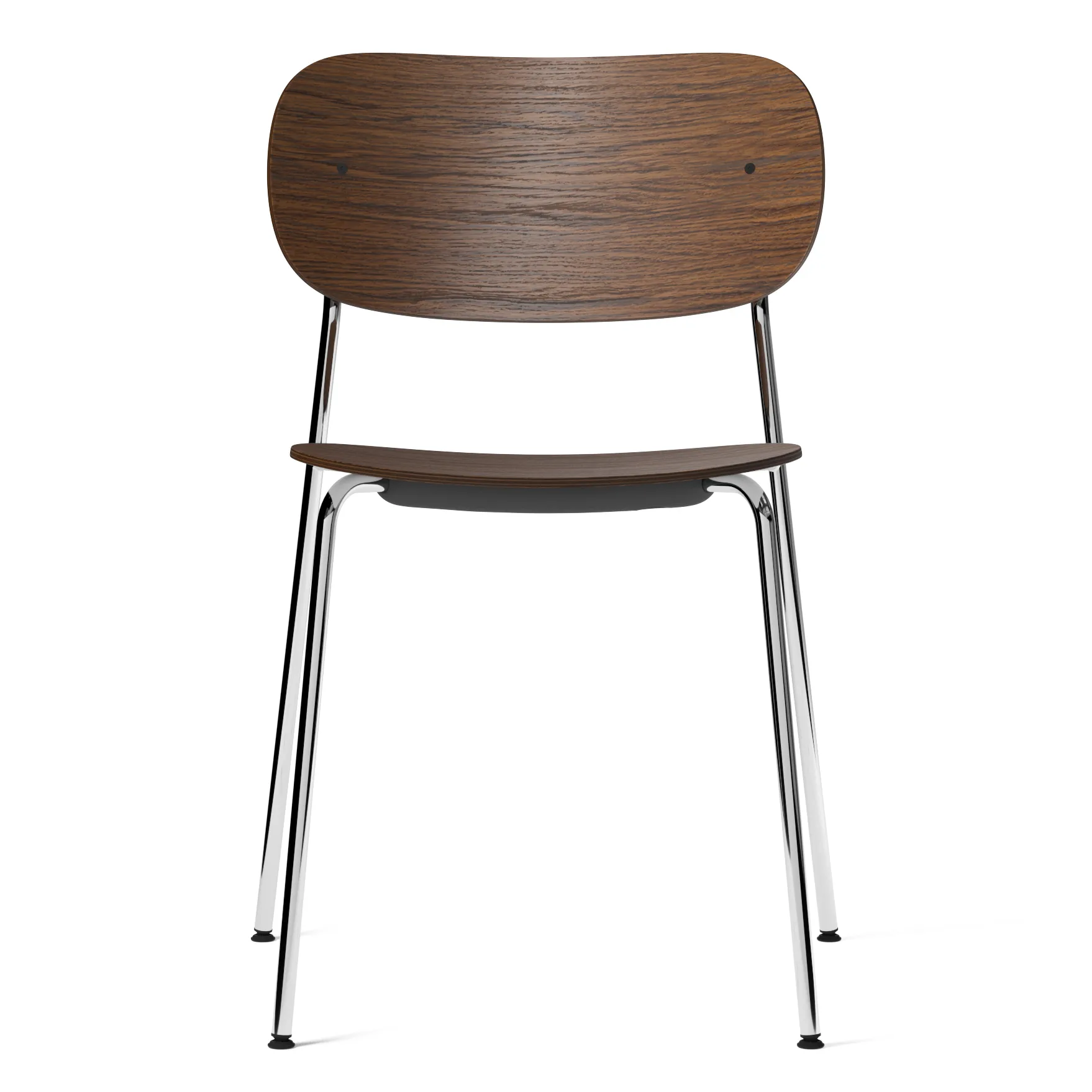 Co chair chromed legs, dark-stained oak Audo Copenhagen