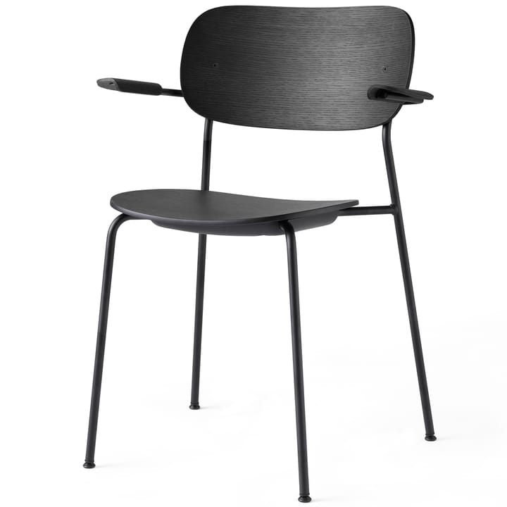 Co Chair dining chair with armrest, Black oak Audo Copenhagen