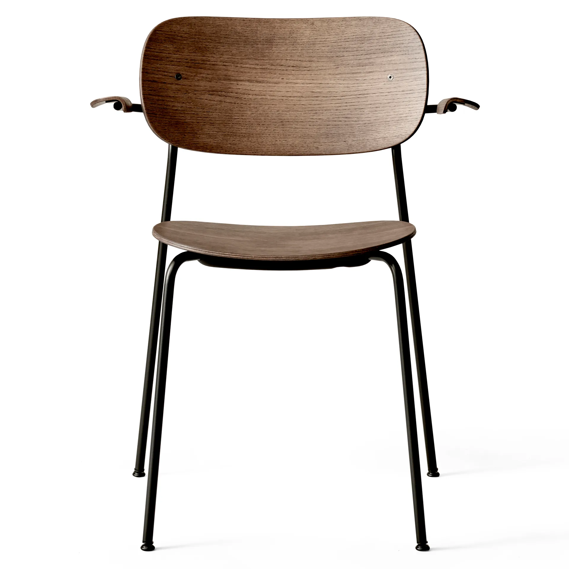 Co Chair dining chair with armrest, Dark stained oak Audo Copenhagen