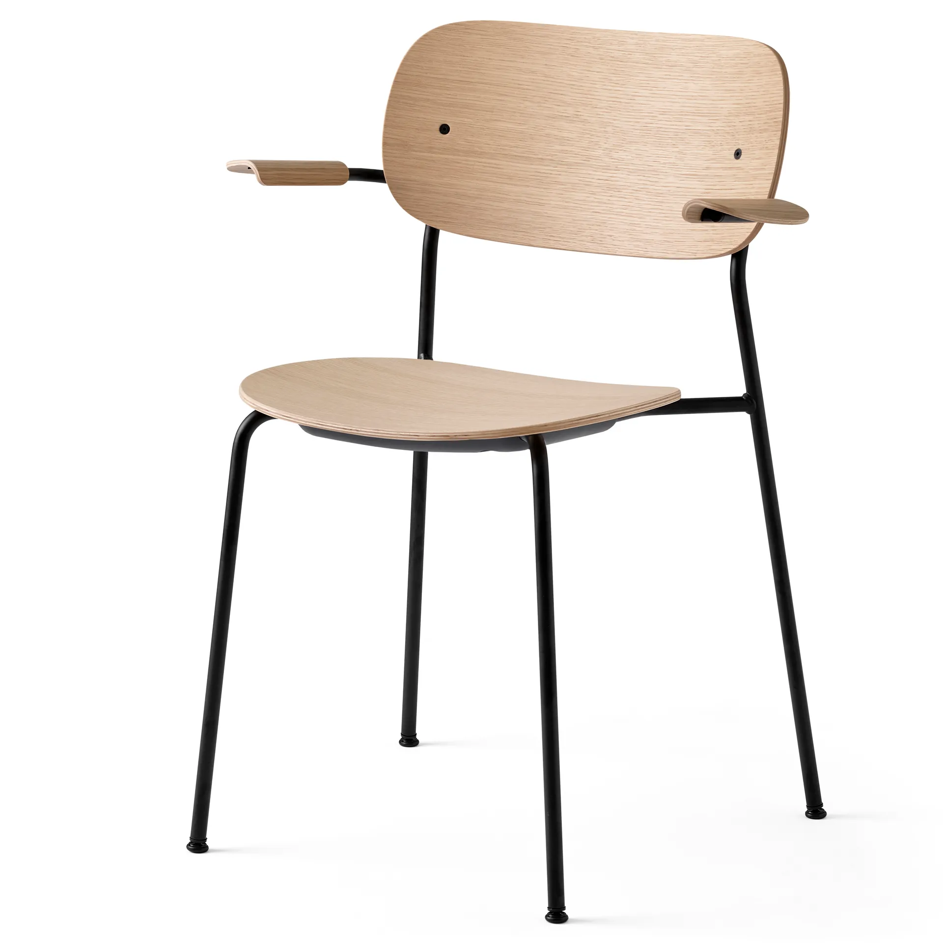 Co Chair dining chair with armrest, Oak Audo Copenhagen
