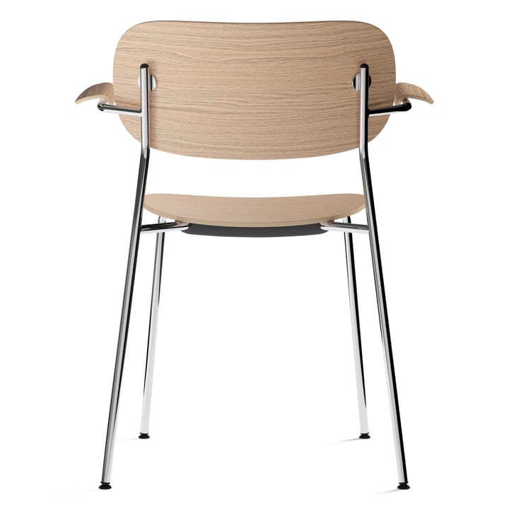 Co chair with armrest chromed legs, oak Audo Copenhagen