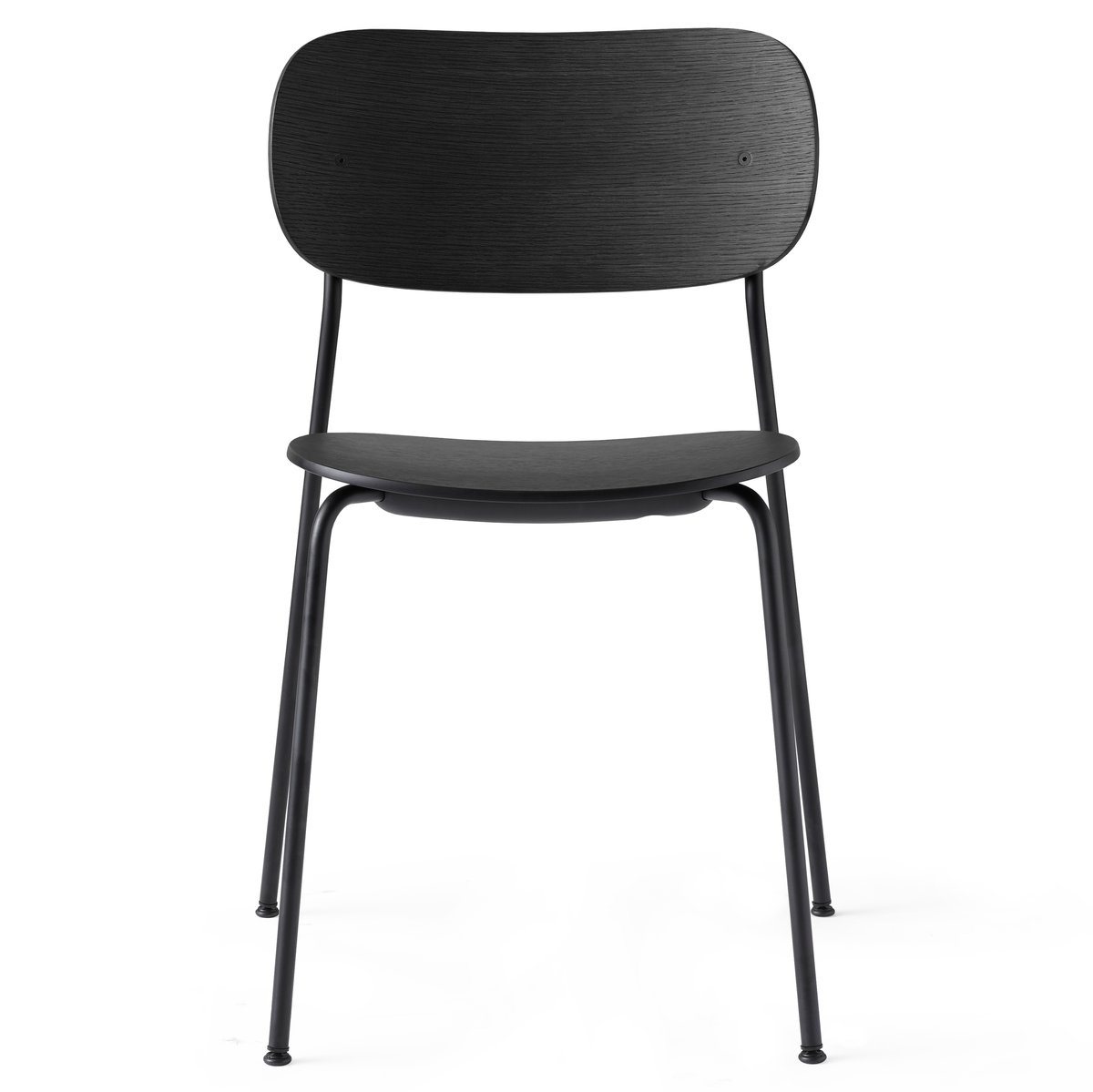 Audo Copenhagen Co dining chair black legs Black oak