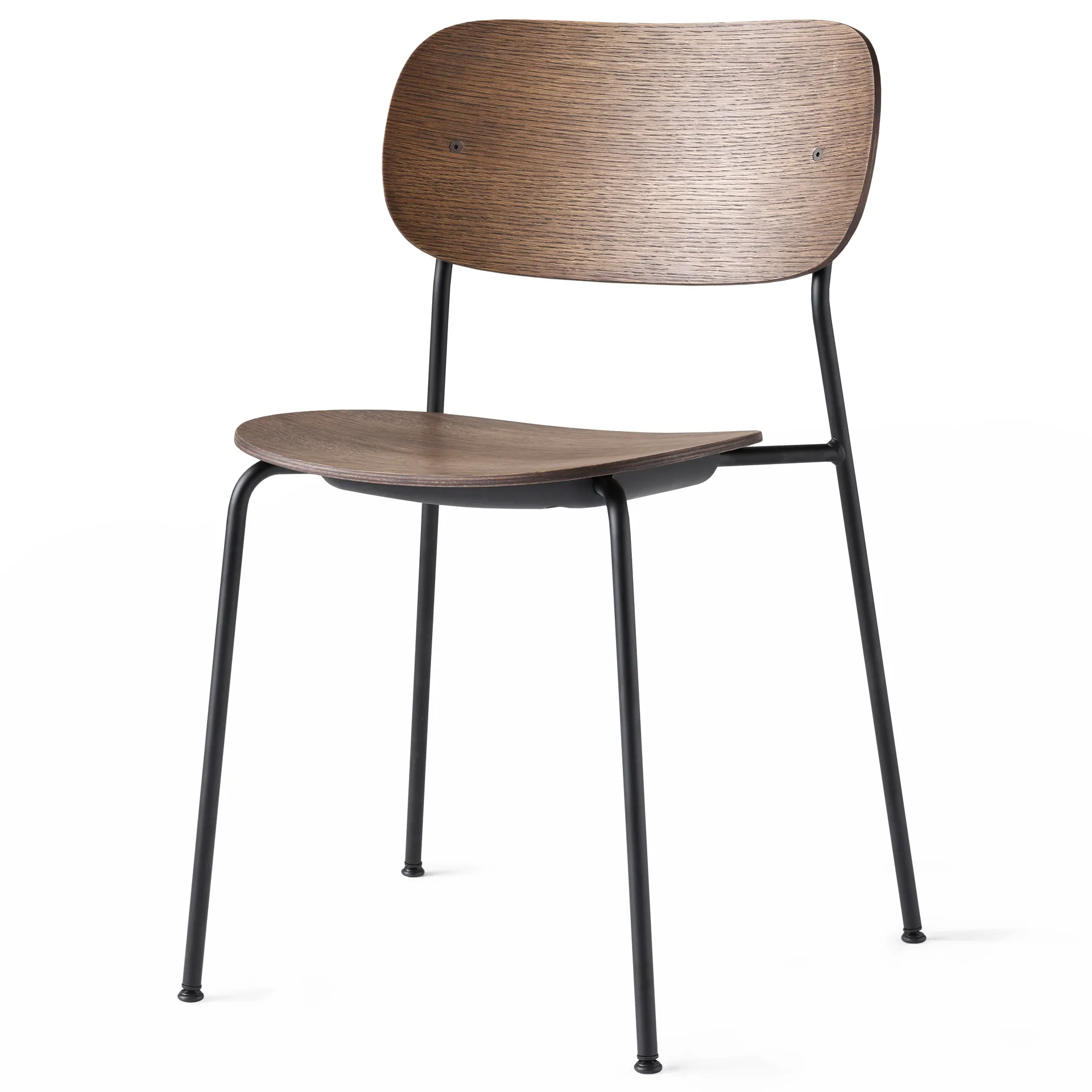Co dining chair black legs, Dark stained oak Audo Copenhagen