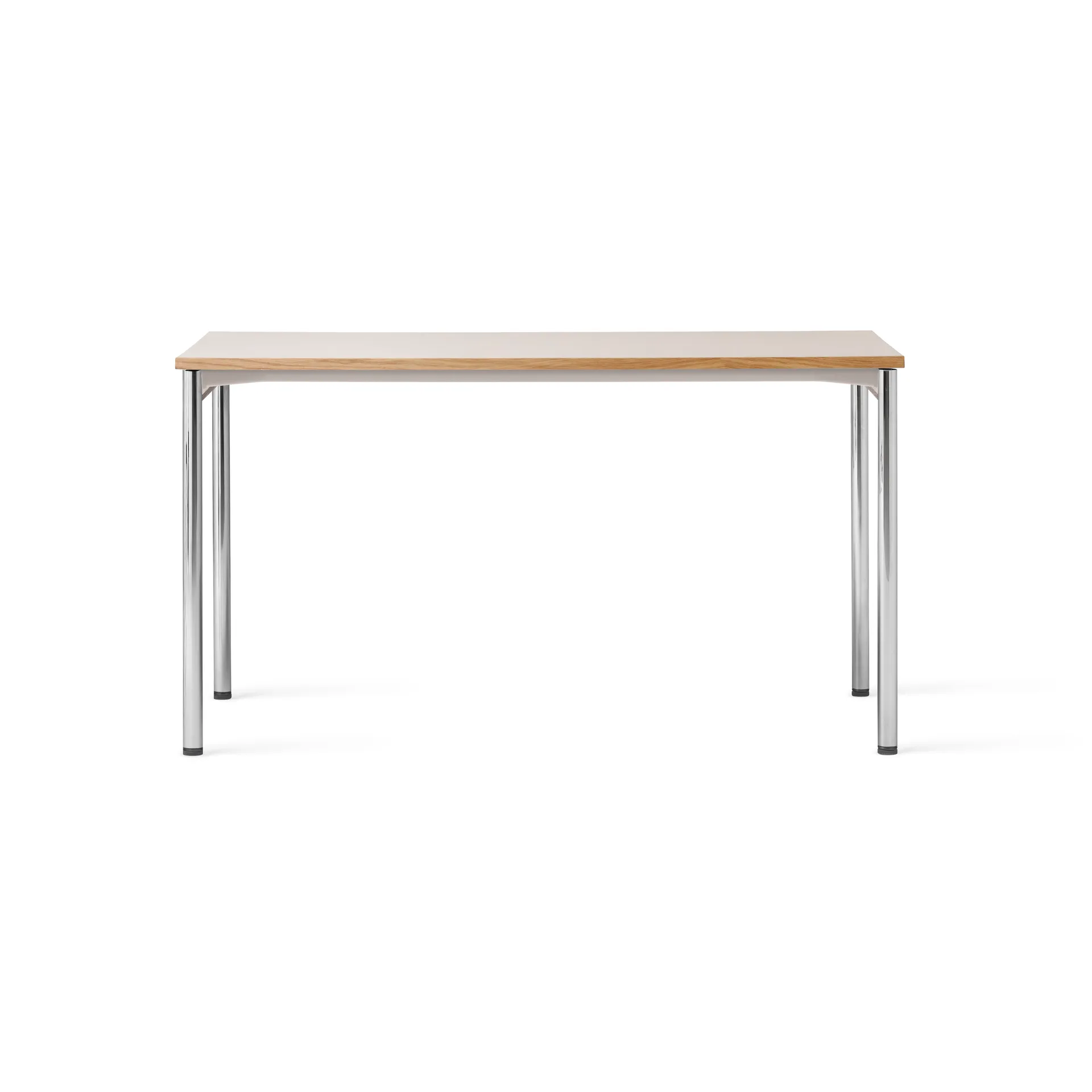 Co Table conference table 140x70cm, Chrome, laminate creme Audo Copenhagen