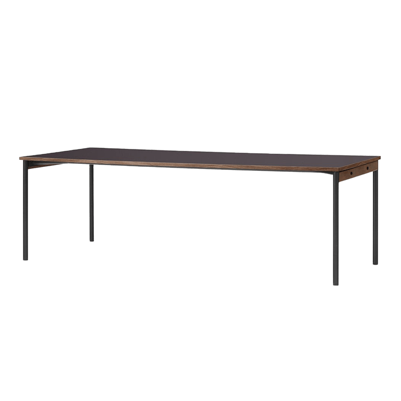 Audo Copenhagen Co Table conference table 240x100cm Black, laminate terra