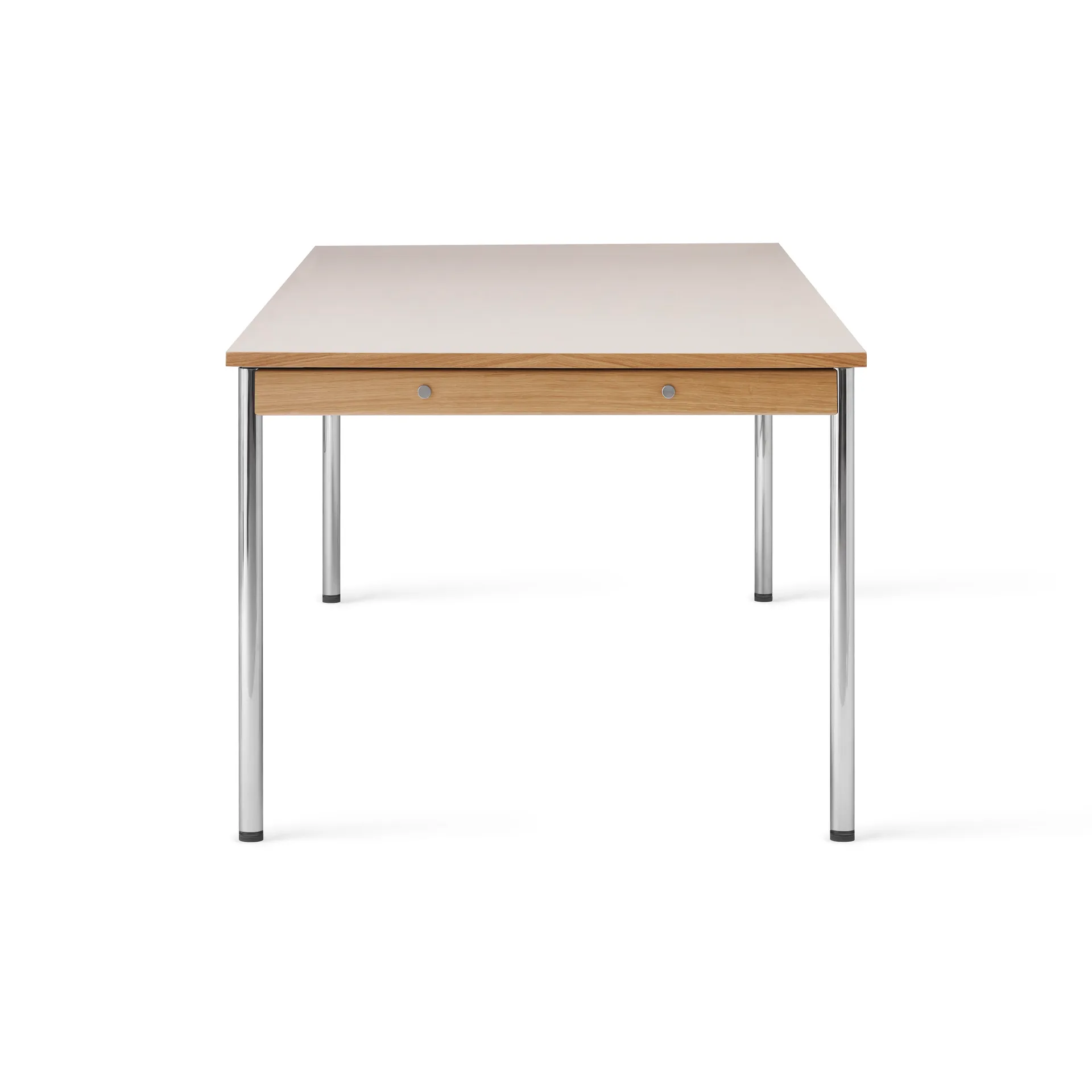 Co Table conference table 240x100cm, Chrome, laminate creme Audo Copenhagen