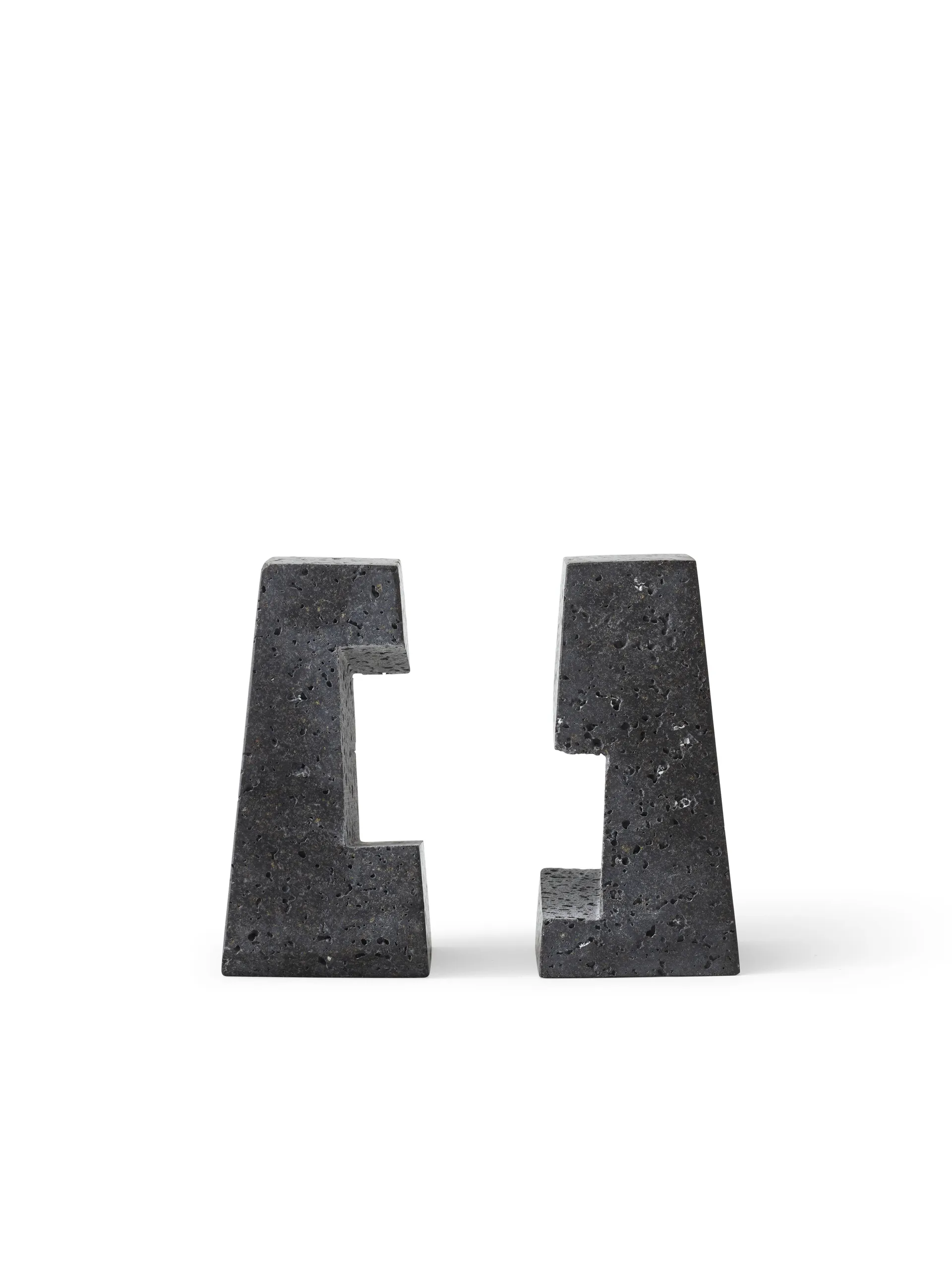 Converge bookends, Lava stone Audo Copenhagen