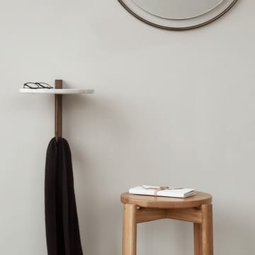 Corbel shelf - Marble carrara, dark stained oak - Audo Copenhagen