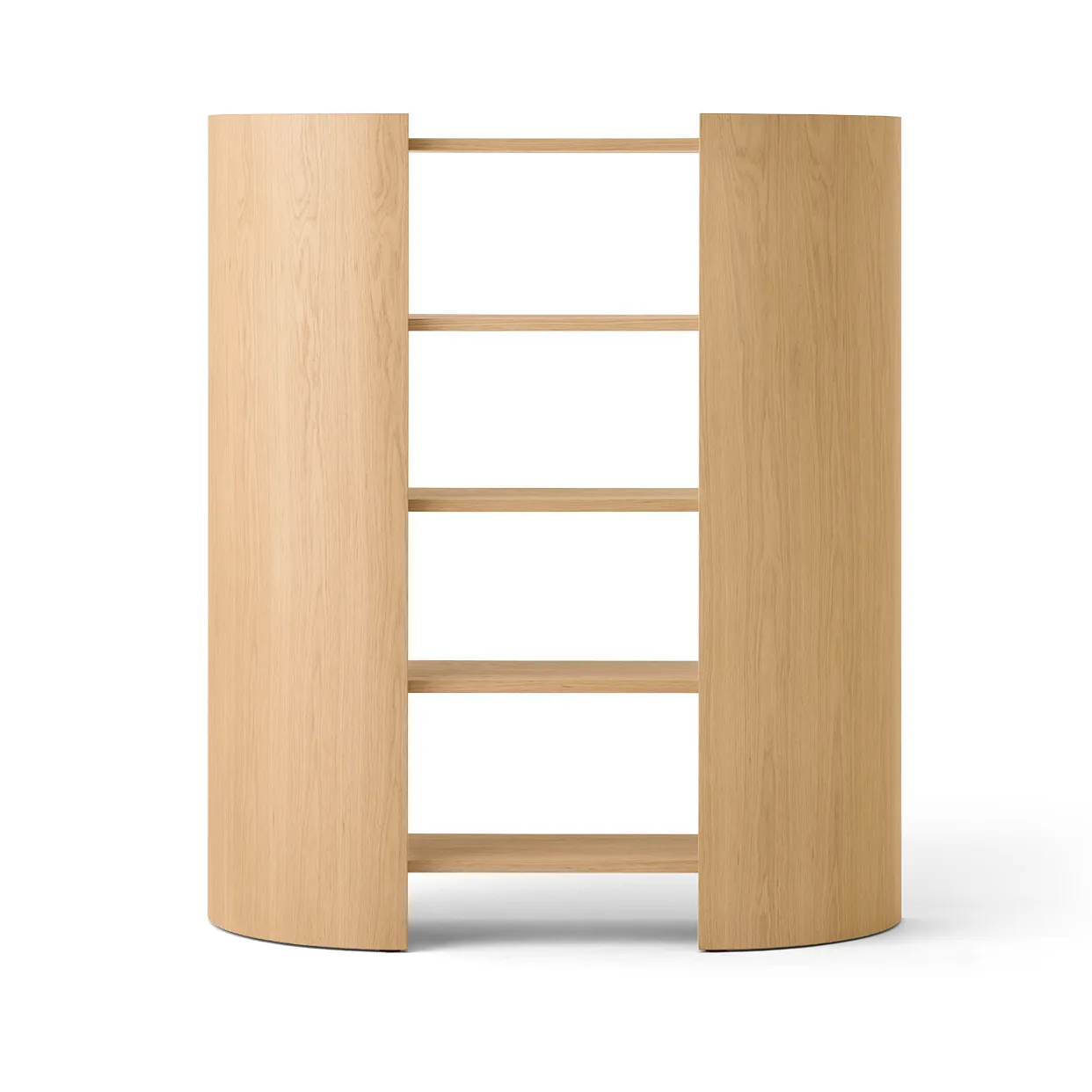 Crescent shelf, Untreated oak, 150x173 cm Audo Copenhagen