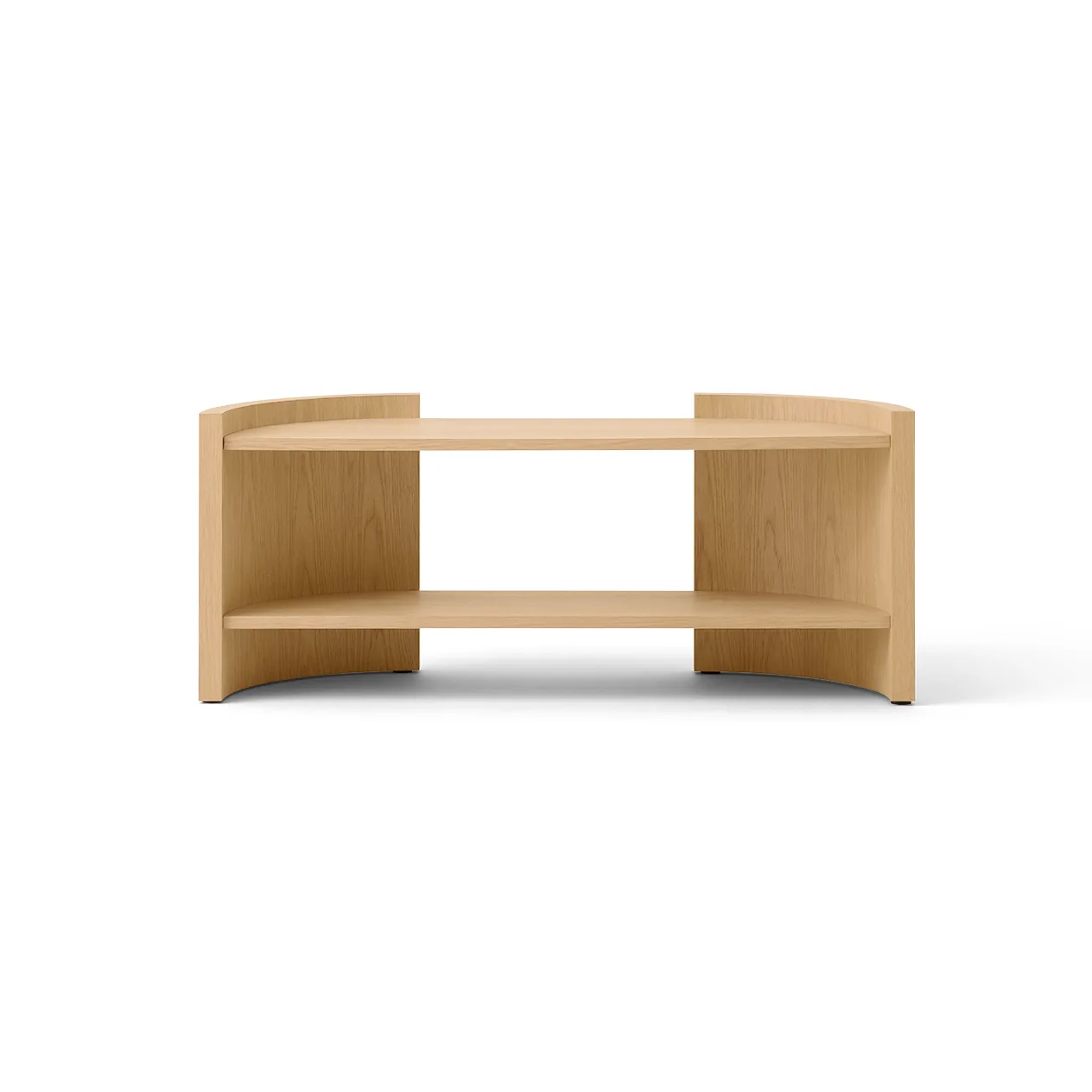 Crescent shelf, Untreated oak, 150x60 cm Audo Copenhagen