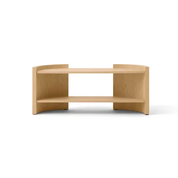 Crescent shelf - Untreated oak, 150x60 cm - Audo Copenhagen