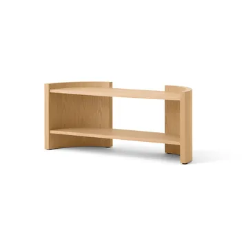 Crescent shelf - Untreated oak, 150x60 cm - Audo Copenhagen