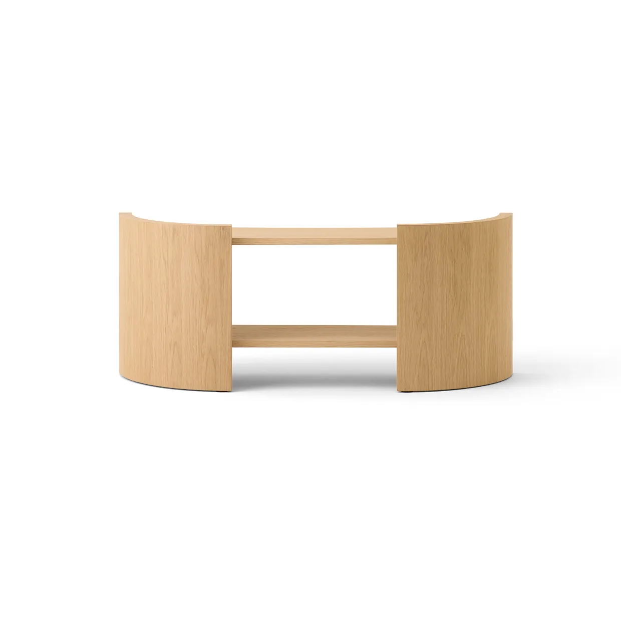 Crescent shelf, Untreated oak, 150x60 cm Audo Copenhagen