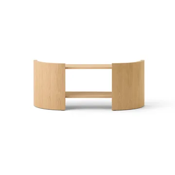 Crescent shelf - Untreated oak, 150x60 cm - Audo Copenhagen