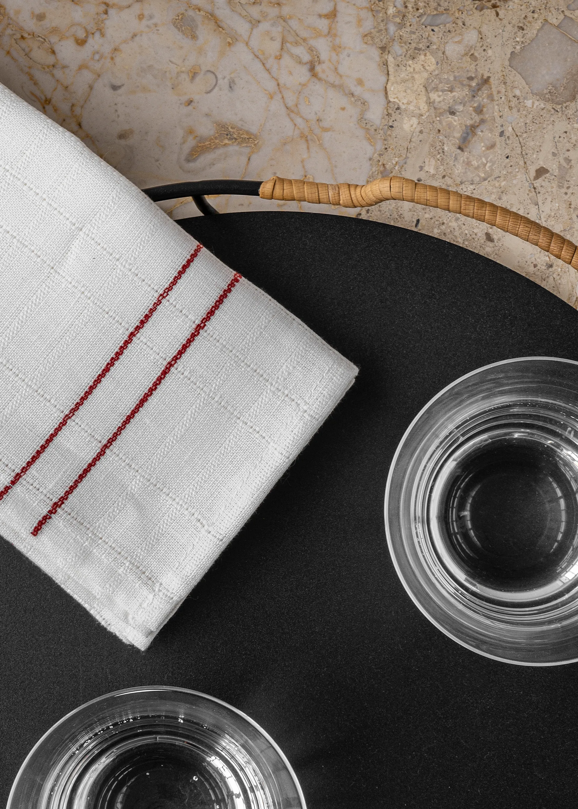 Cressida linen napkin 45x45 cm, Burnt sienna Audo Copenhagen