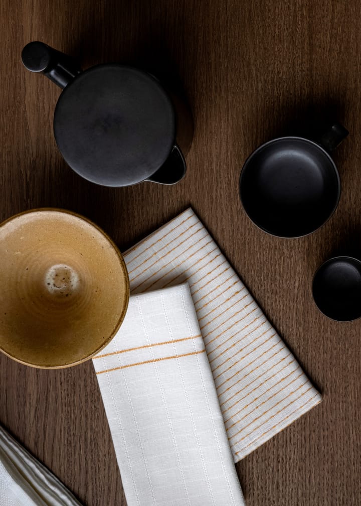 Cressida linen napkin 45x45 cm, Ochre Audo Copenhagen