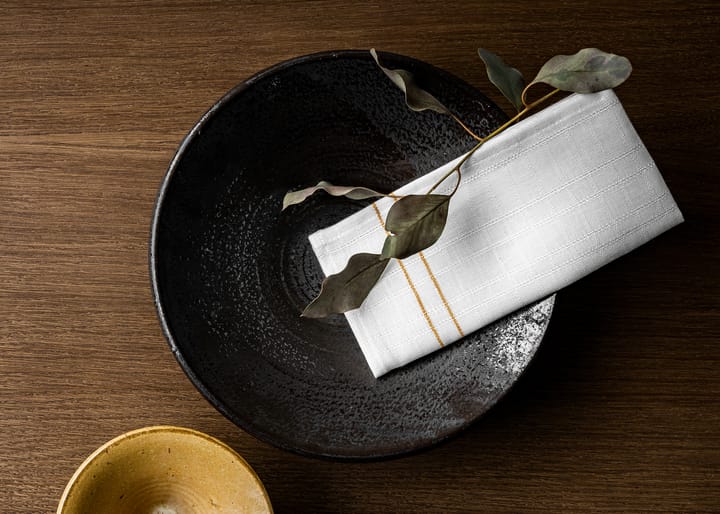Cressida linen napkin 45x45 cm, Ochre Audo Copenhagen