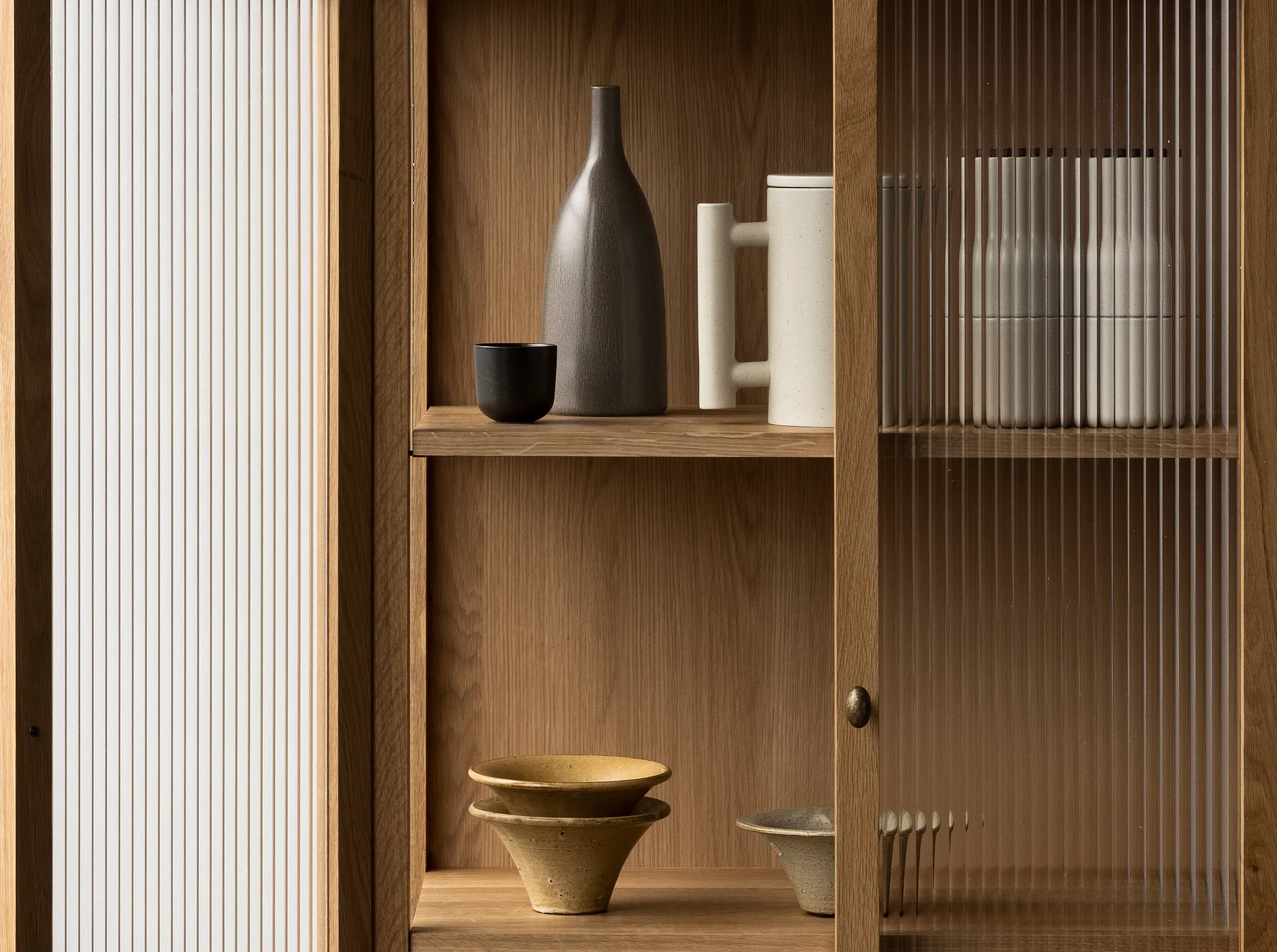 Curiosity cabinet 168 cm, Natural oak Audo Copenhagen