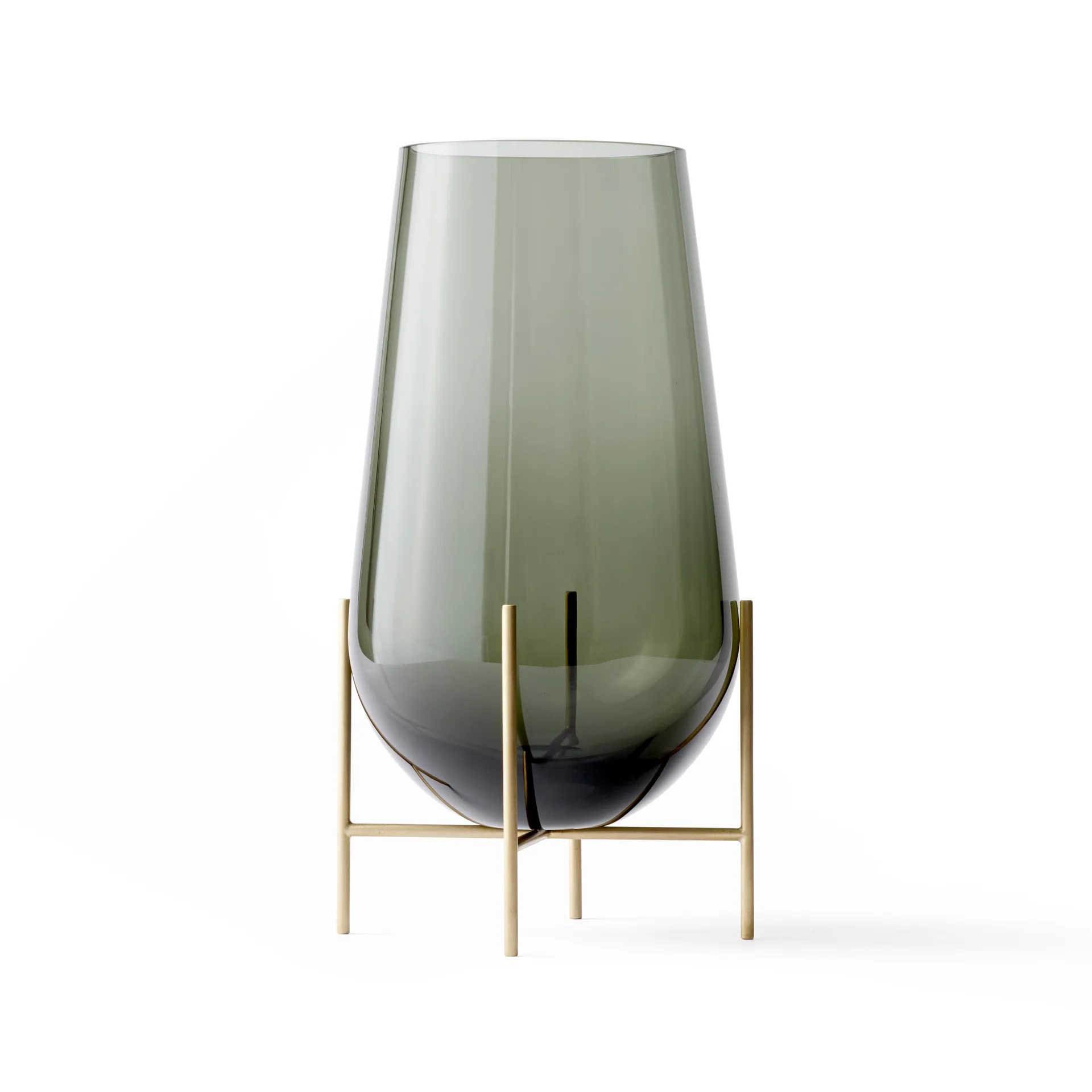 Échasse medium vase, smoke-coloured glass Audo Copenhagen