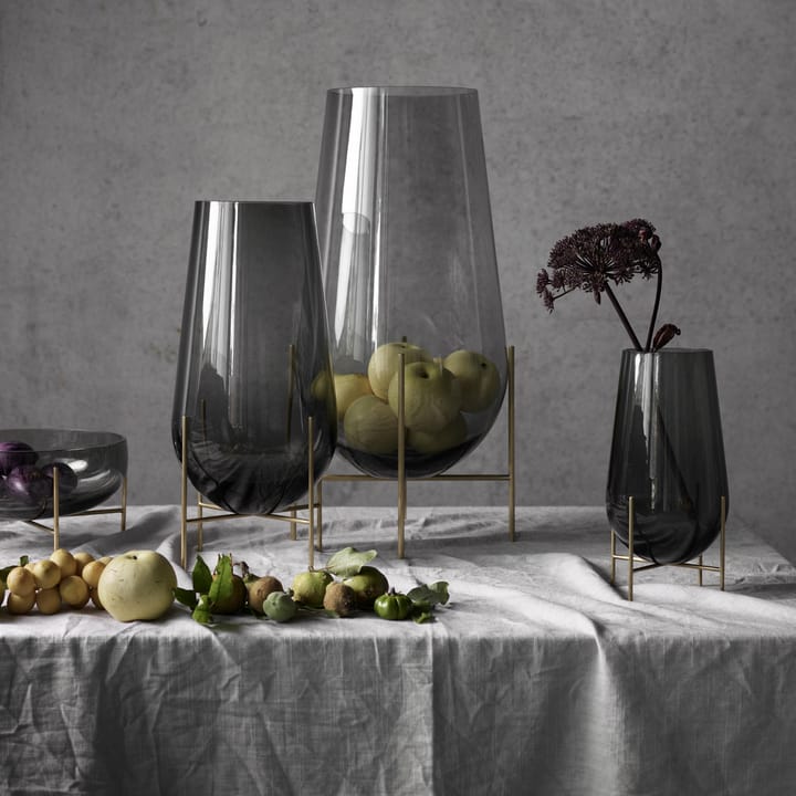 Échasse small vase - smoke-coloured glass - Audo Copenhagen