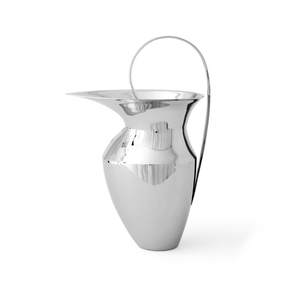 Audo Copenhagen Etruscan pot 33 cm Stainless steel | Scandinavian Design | Water jugs and carafes | Silver-coloured