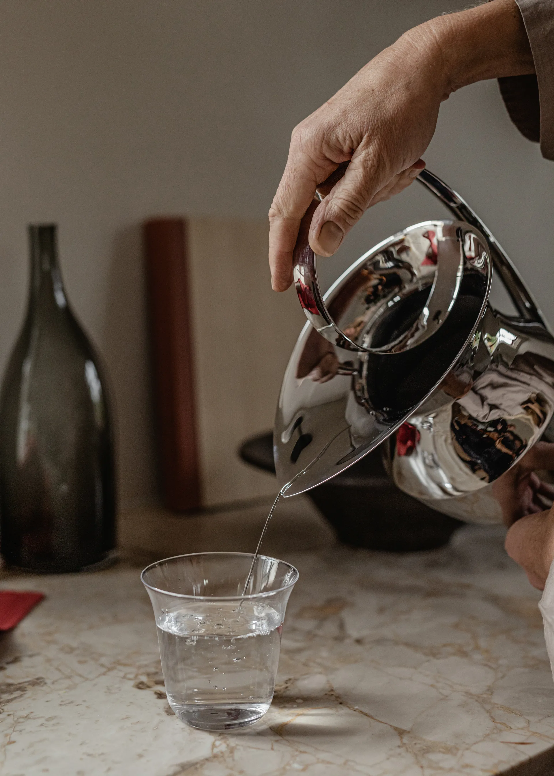 Etruscan pot 33 cm, Stainless steel Audo Copenhagen